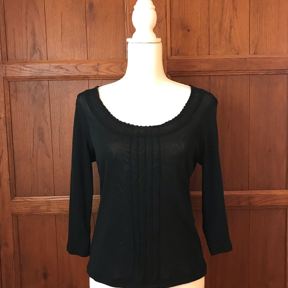 The Limited sheer 3/4 sleeve top